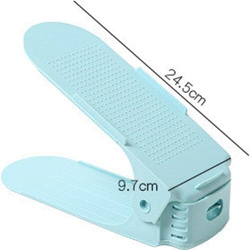 10Pcs Adjustable Shoe Tray With Integrated Double-layer Storage Rack To Accommodate Creative Household Cabinets To Save Space