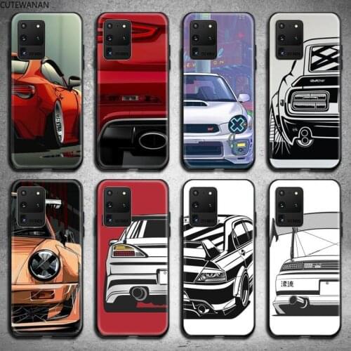 Anime Sports Car Phone Case For Samsung Galaxy S21 Plus Ultra S20 FE M11 S8 S9 plus S10 5G lite 2020