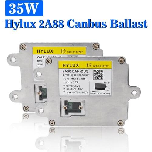 SKYJOYCE 2PCS Original 35W Hylux 2A88 Canbus Error Free HID Ballast For Auto Headlight Bulb H1 H7 H11 D2H Xenon Kit Car Styling