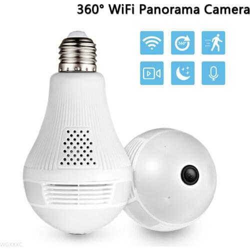 960P 360 Degree Wifi LED Light Smart Camera HD Video Wireless IP Camera Home LED Bulbs Security Surveillance Camera dvr recorder