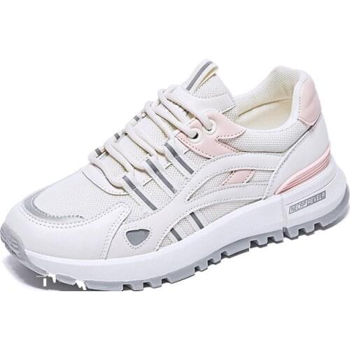 2021 Chunky Shoes Platform Sneakers For Women Ladies Trainers Sneakers Femme Casual Shoes Vulcanized Shoes White Chunky Sneakers