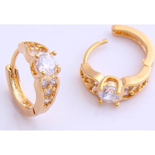 Rose Gold Romantic Gift To Send Ladies AAA Cubic Zirconia Earrings Copper Material High Standard Crafts