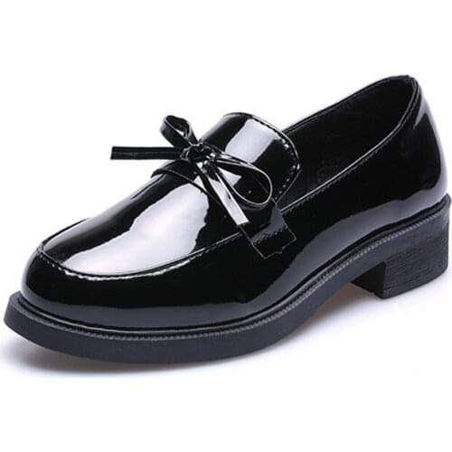 Women Oxford Shoes Flats British Style 2021 Casual Single Shoe Female Student Leather Shoe