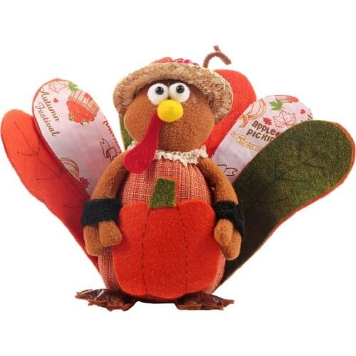 50LB Pumpkin Turkey Styling Thanksgiving Doll Ornament Harvest Festival Dwarf Doll Ornaments Gnome Elf Home Farmhouse Kitchen
