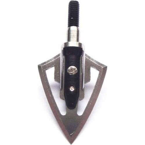 6PCS Fighter Style 6-Blades arrow head hunting Broadheads 100 Grain Arrows archery aluminum hunting points fit crossbow arrow