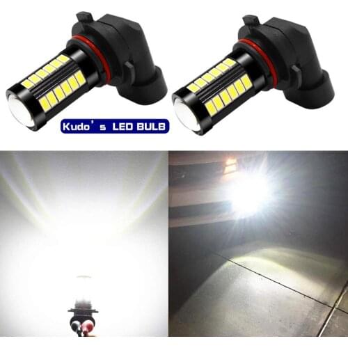 2x H10 H11 H8 9005 9006 Car LED Fog lights Signal Lamp Driving Bulbs 5730 33SMD Super Bright HB3 Canbus White Light Accessories