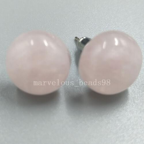 Free shipping Fashion Jewelry Pink Crystal Round Art Women Men Stud Earrings MC5222