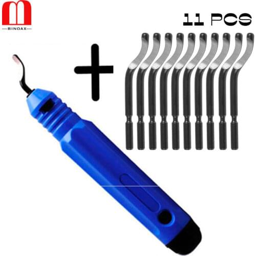 BINOAX 11pcs BS1010 S10 Blades Set Hand Deburring Tool Wood Metal