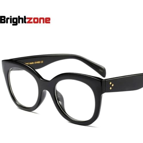 Brightzone Glasses Men And Women Plain Exceed Light Full Frame Spectacle Frame Eye Box Myopia Finished Product eyeglasses
