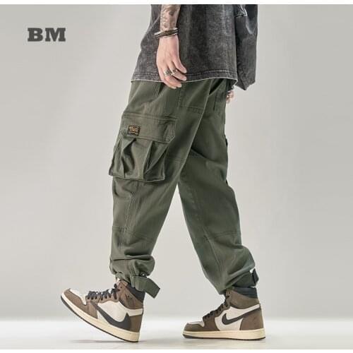Japanese Streetwear High Quality Fashion Cargo Pants Harajuku Military Tactical Casual Joggers Men Clothing Korean Jogging