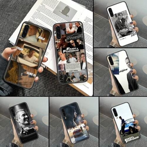Fast AND Furious Paul Walker Phone Case For Samsung Galaxy A10 A12 A20E A21S A30 A32 A40 A50 A51 A52 A70 A71 A72 A5 A6 A7 black