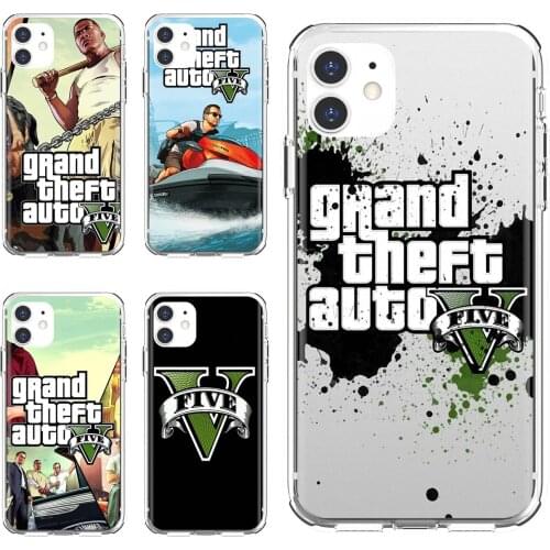 For Xiaomi mi Redmi Note 3 4 4X 5 6 7 8 8t 9 9s 9t 10 pro lite gta-grand-theft-auto-5-san-andreas Soft Covers