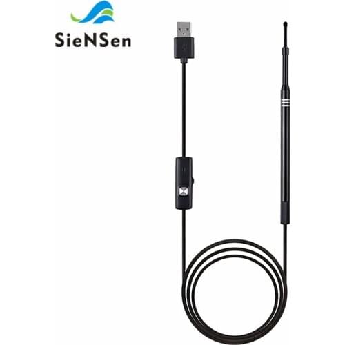 SieNSen Wifi Endoscope High-definition Visual Ear Spoon Endoscope 5.5mm Otoscope Inspection Camera for iPhone Android PC
