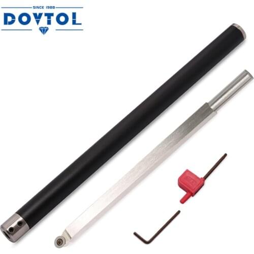 Wood Turning Tool Set Carbide Tipped Lathe Chisel Finisher Tools Bar with Ci3 12mm Round Carbide Insert Cutter for Wood Hobbyist