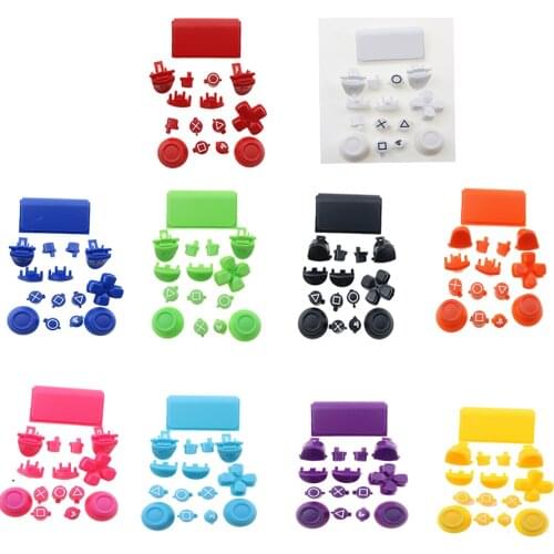 JCD For PlayStation for Dualshock 4 for PS4 Pro Controller JDS-040 JDS040 R2 L2 R1 L1 Dpad Buttons Mod Kit - Green Black Red