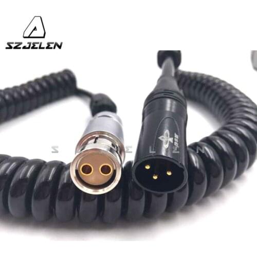 ARRI Alexa camera xt power cable, XLR 3 PIN plug to 2 pin connector plug For ARRI Alexa camera XT/SXT/XT PLUS power cable