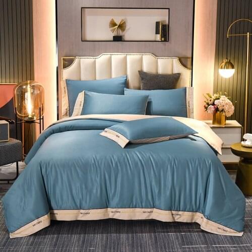 Bedding Set Embroidery Duvet Cover Bed 2 People Nordic 150 Queen King Size Pillowcase 200x200 Double Single Home Textile Luxury