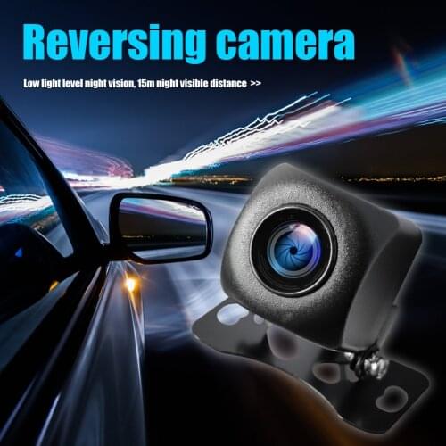 Black Mini Portable Parking Sensors 130*80*55mm Universal Car Parking Camera 1080P Night Vision Backup Rear View Camera 12V