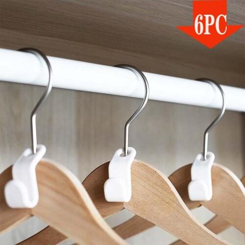 Multi-function Wardrobe Space-saving Stack Hanger Hook Coat Hook Plastic Closet Stack Hanger Rack Bedroom Storage Organizer