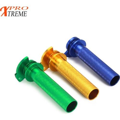 Motorcycle CNC Aluminum Throttle Handle Grips Tube For Yamaha Kawasaki Suzuki YZ125 YZ250 RM250 RM125 KX125 KX250