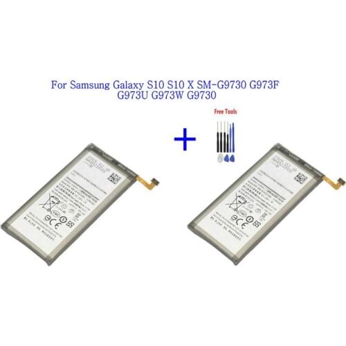 2x 3400mAh EB-BG973ABU Replacement Battery For Samsung Galaxy S10 S10 X SM-G9730 G973F G973U G973W G9730 + Repair Tools kit