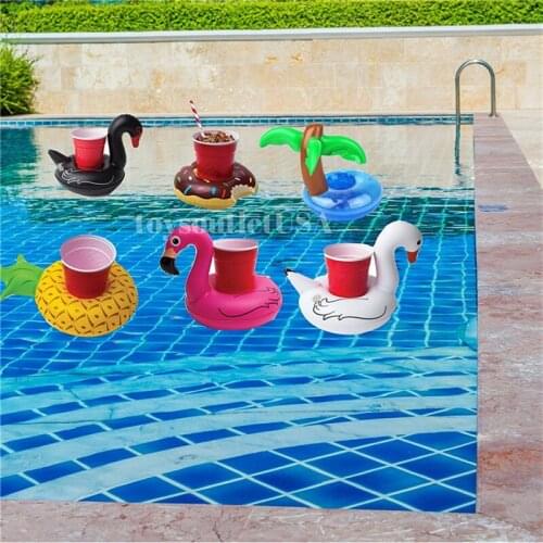 Swimming Pool Floating Cup Holder Flamingo Drink Holder Swimming Pool Float Bathing Pool Toy Party Decoration Bar Coasters