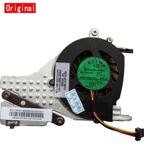 New notebook CPU fan heatsink radiator copper tube module for HP COMPAQ mini CQ10 608772-001 ADDA AD5005HX-QD3 CWTAYLOR laptop