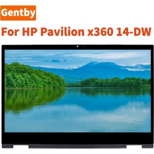 14 " LCD Screen LED Display Panel Touch Digitizer Bezel Assembly 1920x1080 and 1366x768 for HP Pavilion x360 14-DW 14M-DW