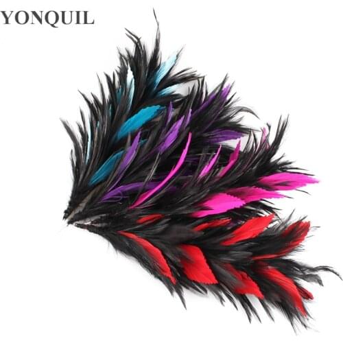 High Quality Multiple Colors Feathers 10 "/ 25CM DIY Clothing Handicrafts Jewelry And Other DIY Accessories 6Pcs/Lot SYFE13