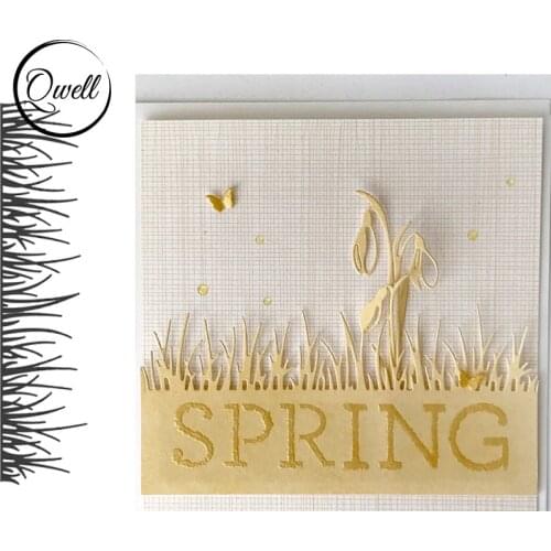 QWELL Grass Meadow Metal Cutting Dies for Scrapbooking and Card Making Paper Embossing Craft New 2019 die cuts