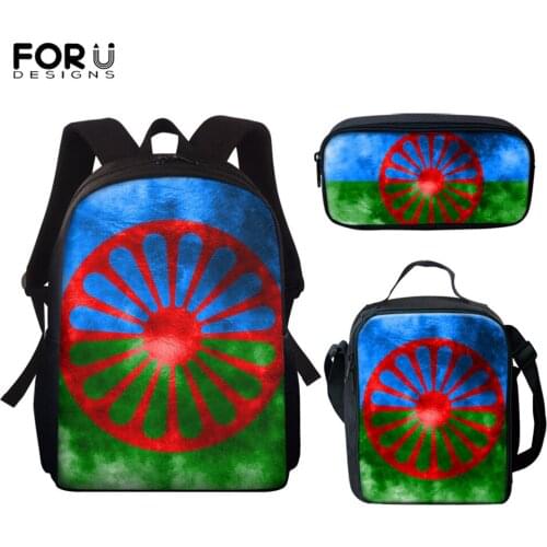 FORUDESIGNS Flag Of The Oromo People Oromoo Printing Teen Girls Boys School Backpack Book Bags Portable Mini Schoolbags for Kids