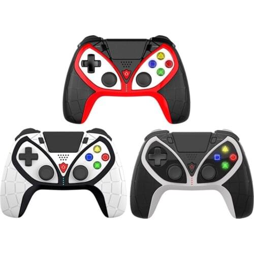 LED Indicator Wireless Bluetooth Pro Game Controller Gamepad & Macroprogramming 6-Axis for PS4/PS3 Console/Android iOS Phone/PC