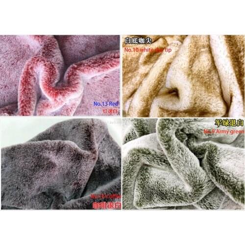 Pile 1cm White frost dyed clothing imitation rabbit fur collar plush fabric,felt cloth,faux fur fabric,160cm*45cm((half yard/pcs
