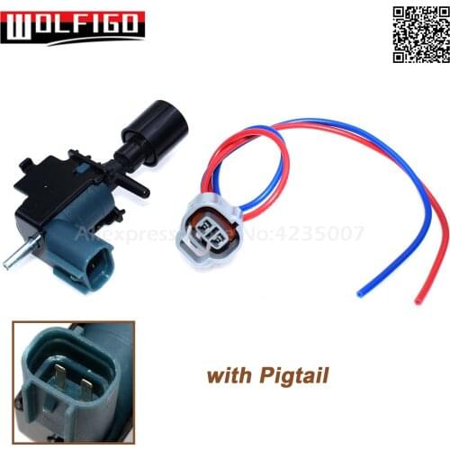 WOLFIGO 25860-74160, 25860-74050 Vacuum Switching Valve w/ Pigtail Wire for Toyota Avalon Camry 3.0 V6 9091012080,228207,PT1028