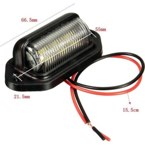1PC 12V LED License Plate Light Lamp Bulbs for Motorcycle Automotive Aircraft RV Truck Trailer Boats White Car Styling