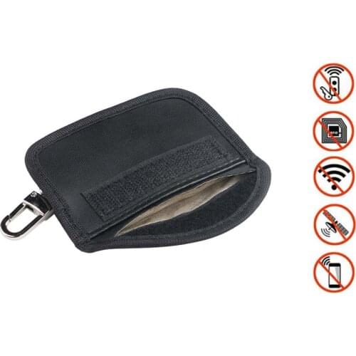 1Pc Mini Car Key Case For Signal Blocking Faraday Chiave Dell'automobile Portachiavi Privacy Protection RFID Waterproof Key Case