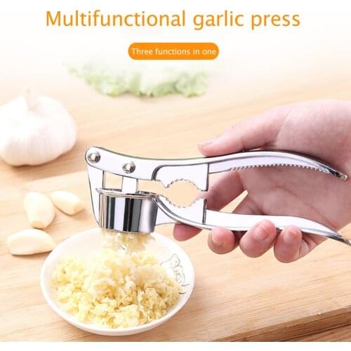 1pcs Garlic Press Crusher Kitchen Cooking Vegetables Ginger Squeezer Masher Handheld Ginger Mincer Tools Kitchen Accessories