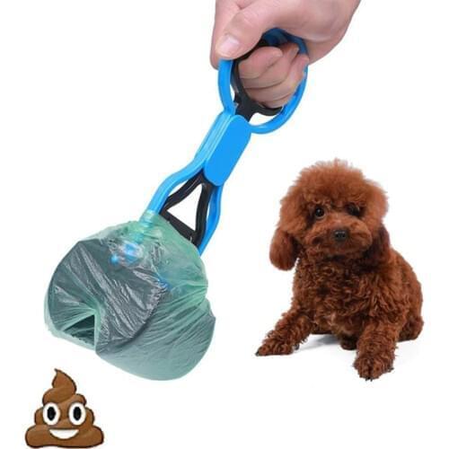 1Pcs Dog Dog Cat Animal Waste Pooper Scooper Long Handle Jaw Poop Scoop Shit Outdoor Cleaner Pick Up Pet Products Accessories