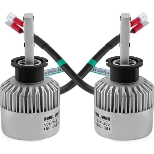 2Pcs Plug & Play COB LED Headlight 72W 8000LM Car LED Headlights Head Lamp Fog Light Auto Accessories Parts