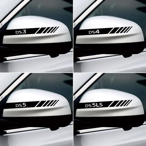 2PCS Auto Sticker Rearview Mirror Side Decal Stripe Car Body Decals Reflective Decoration Stickers For DS DS3 DS4 DS5 DS 5LS DS7