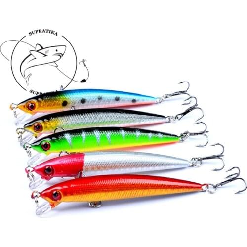 5PCS Set 3D Eyes Jigging Classic Hard Fishing Lure 90mm 6g Dive 2m Sea Fishing Bait Artificial Fish Tackles Pesca Carp Bass