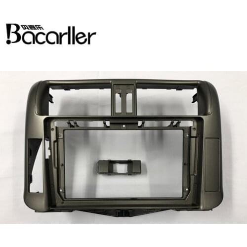 9 inch Car Radio Fascia for Toyota Prado 2010 2011 2012 2013 Special Dash Trim Kit Frame Panel Car Refitting