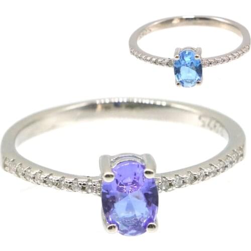 7x5mm Alexandrite 1.8g for Women Solid 925 Sterling Silver Created Color Changing Alexandrite Topaz Wedding Fine Jewelry