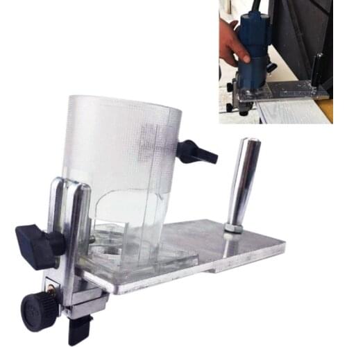 Aluminum alloy Trimmer Base Balance Board Woodworking Edge Cutter Woodworking tools Accessories + Router Bit