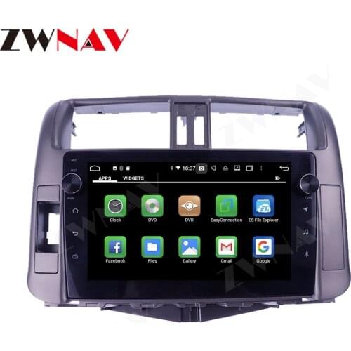Car DVD Player Android 10 4+128G Touch Screen For Toyota Prado 2010-2013 GPS Navigation IPS Auto Radio Multimedia Heard Unit