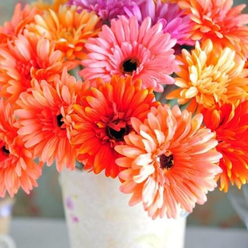 Free shipping(10 piece/lot) Fashion Gerbera decorative Flowers 6 color with good quality