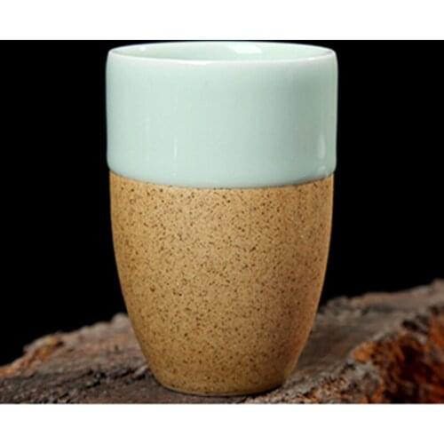 Big ceramic tea cup accessories drinkware porcelain teacup celadon tea mug home decor coffee cup household 250ml