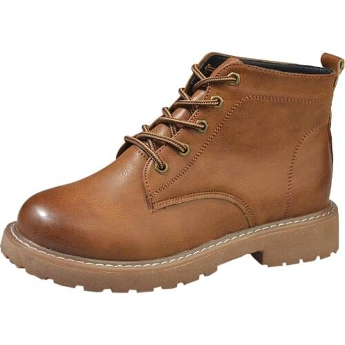 Martin Boots Spring And Summer New Thick-soled Womens Boots Breathable Wild Thick With British Wind Retro Student Shoes