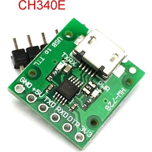 CH340E USB To TTL Serial Converter, 5V/3.3V Alternative CH340G Module For Pro Mini