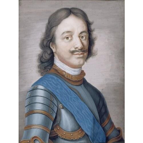 HOME OFFICE ART Peter the Great Tsar of Russia Peter the Great Emperor of Russia Peter I by anonymous PRINT painting on canvas